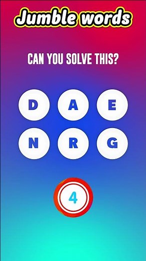 Daily Jumble Word Quiz 🔥 | Can You Unscramble This?