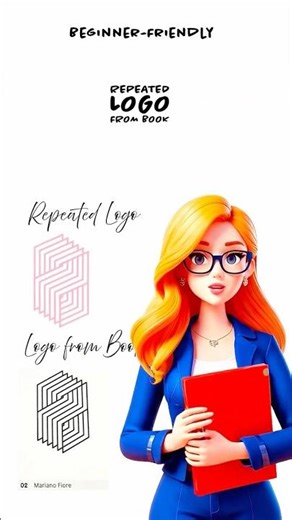 Recreating Logo Designs from a Logo Book Graphic Designer Practice