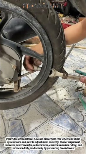 Motorcycle Rear Wheel & Chain Adjustment | Simple Fix for Better Performance