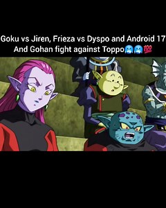 3.4K views · 73 reactions | Goku vs Jiren, Frieza vs Dyspo and Android 17 and Gohan fights against Toppo.. #goku #vegeta #dbz #dragonballz #anime #dbs #dragonballsuper #db #dragonballheroes | Gokureels1 | Facebook