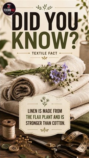 Did You Know? Linen Is Stronger Than Cotton! #shorts
