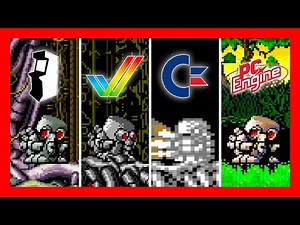Atomic Robo-Kid 🔥Versions comparison 🔥 Arcade, Amiga, Atari ST, C64, Genesis, X68000 and more