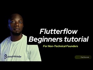 Flutterflow Beginners tutorial 2024 ( for non-technical founders)