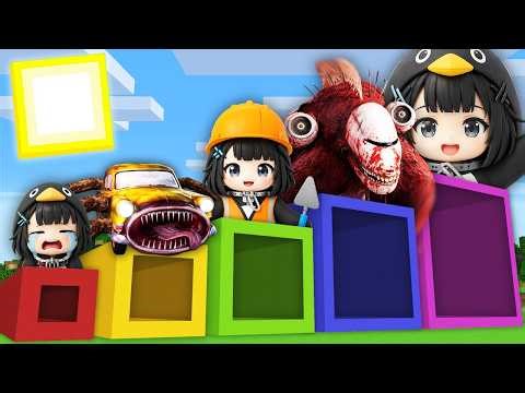 WHAT INSIDE this ALL SIZE TUNNELS CUTEST GUGA GAGA PENGUIN | INFECTED SKY | CAR EATER in Minecraft ?