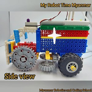 23 reactions | Welcome to Myanmar  Robotics & Coding School  Today we are going to show you the Robot from MRT New Kicky  Product - MRT New Kicky  Design - Cleaning Car  Electronic Parts ⚡  2 DC motors⚡  New Kicky Main board ⚡  Remote Controller  R/C Receiver ☘️ Currently, this Robot kit is also available with rental service  See you next week  | My Robot Time Myanmar | Facebook