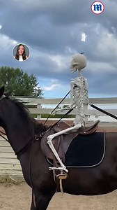 35K views · 609 reactions | This horse is galloping with a life-sized fake skeleton on her back!  | Daily Mail Video | Facebook