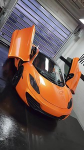 Wrapping this McLaren including the door jambs and back sides of the doors in a super gloss neon orange by Vinylfrog! Super gloss means theres no orange peel and if installed correctly it looks like paint! The marching calipers topped off the look and the finished project speaks for itself. Let us know in the comments what you think! #asmr #asmrsounds #wrap #carwrap #mclaren | Wrap Ohio