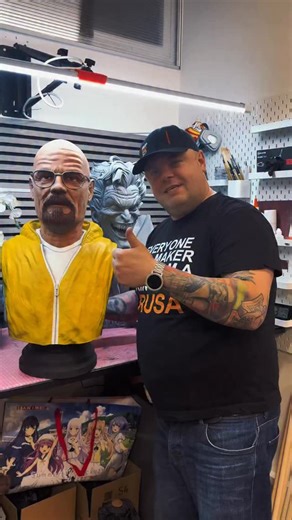 86 reactions · 23 comments | Do you want to win livesize bust of Walter White from Breaking Bad? 落 Enter the competition by like and comment on all 3 post-processing videos about this character that I have already uploaded to the my profile. 爛 good luck to everyone  #giveaway #competition #freestuff #forfree #3d #3dart #3DPrinting #3DModel #3dprnter #prusa #prusa3d #movie #serie #BreakingBad #walterwhite #postprocessing #collection #collector | Prusa Guy | Facebook