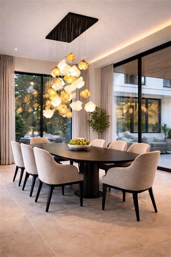 Custom Murano Glass Chandelier for Modern Interiors. Blown Glass Art for Unique Home Decor - Etsy