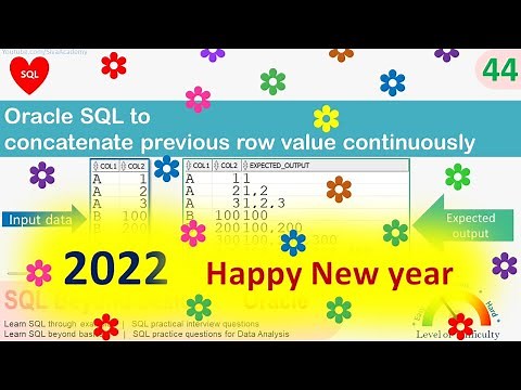 Oracle SQL Practical question | Oracle SQL to concatenate previous row value continuously