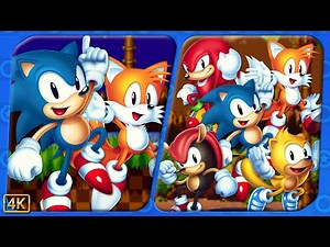 Sonic Mania Plus + Encore Mode ⁴ᴷ Full Playthrough 100% (All Chaos Emeralds) Sonic & Tails gameplay