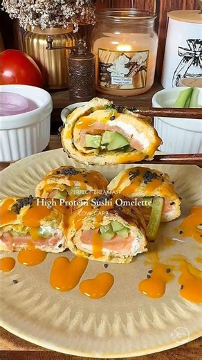 High-protein sushi omelette for breakfast 🍣🍳|Easy sushi series Part 5