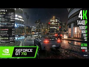 Destroying the GT 710 in GTA V Enhanced with 4K & Ultra Settings!