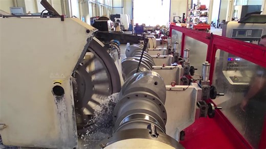 Wartsila 8L32, crankshaft final grinding after build-up of main and crankpin journals by Laser Cladding: Crankshaft machining is vital for smooth operation and longevity. Modern CNC grinding machines… | Spiros Koussis | 45 comments