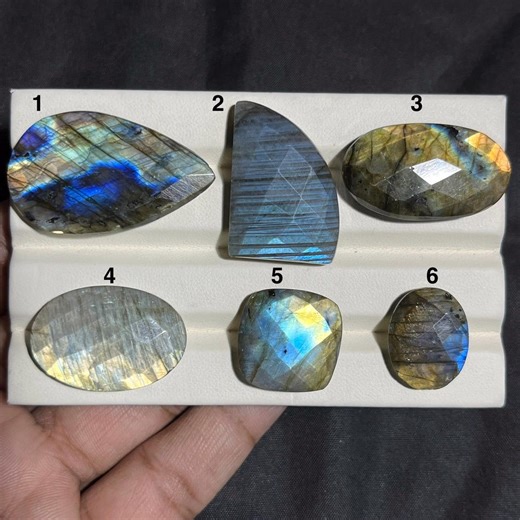 Natural Multi Labradorite Checker Cut Cabochons: Gemstone for Jewelry Making, Rings, Wire Wrapping, Pendant Setting, Macrame Jewelry - Etsy