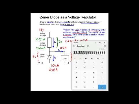 Zener Diode Regulator Calculations