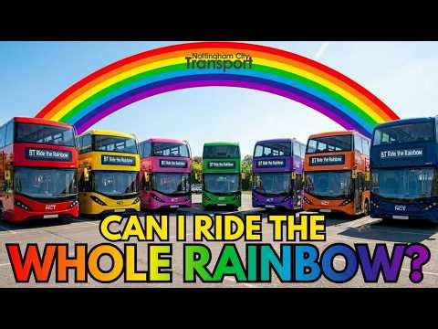 Can I catch EVERY colour of bus in Nottingham in one day?