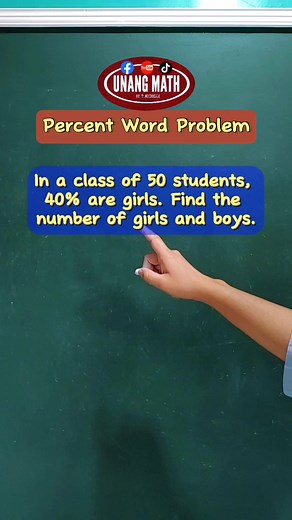 Percent Word Problem Math #percentage #percent #maths #mathematics #mathiseasy #percentagetricks #mathisfun #LearningMathIsFun | Unang Math