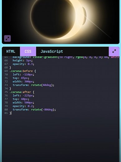 Create Stunning CSS Eclipse Animation Tutorial