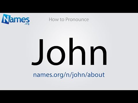 How to Pronounce John