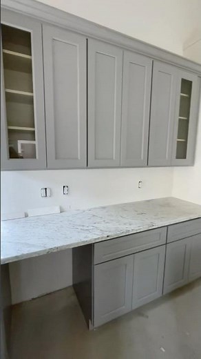 Granite Never Goes Out of Style | Ash Grey Cabinets