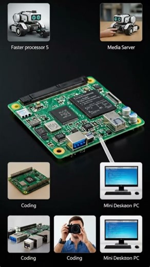 RPI 5 FEATURES | #RaspberryPi #TechShorts #MiniComputer #Iot