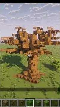 how to make a tree in minecraft #minecraft #minecraftbuildideas#minecraftbuilding #shorts