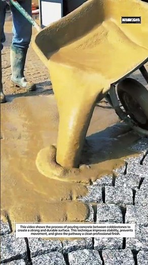 Satisfying Cobblestone Installation Process | Perfect Concrete & Carpentry Work
