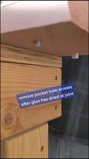 through dowel joinery using a pocket hole jig? #woodworking #woodtok #carpenters #diyprojects #diyhacks #pocketholes #kregjig #tools