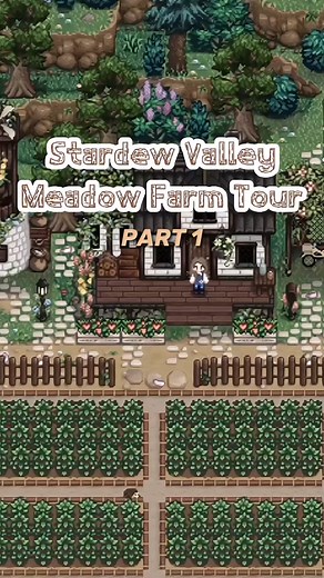 As per request 🌼 PART 1 of the Meadow Farm Tour. Full screen available on my youtube account 🌼#stardewvalley #stardew #stardewvalleymods #stardewmods #meadowfarm #stardewfarmtour #cozygames