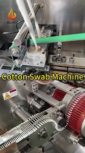 Cotton swab machine | swab stick making machine The machine consists of a cotton swab host machine, an oven, and a packaging table. The maximum speed can reach 1200 pieces per minute, which is suitable for small and medium-sized enterprises. The main parts of the machine include automatic feeding, automatic gluing, automatic rolling, automatic baking, automatic packaging. Email us to get more machine details and price: zzsunygroup@gmail.com | SUNY Wipes Machine