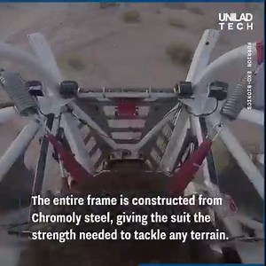 302K views · 2.4K reactions | Taking a fully-functioning, 9,000 pound mechanised suit for a spin in California's Mojave Desert  | UNILAD Tech | Facebook