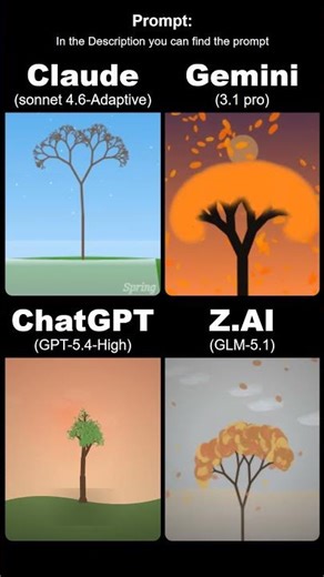 Can AI Paint All 4 Seasons on One Tree in 60 Seconds?#coding