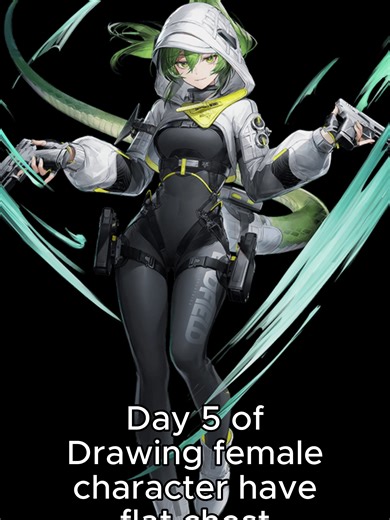 Day 5 of Drawing female character have flat chest cause i love flat women , Today is Fluorite from Arknights: Endfield #วาดรูป #รูป #art #manga #illustration #anime #novel #digitalart #fanart #speedpaints #イラスト #fyp #drawingfemalecharacterhaveflatchest #arknights #arknightsendfield #fluorite