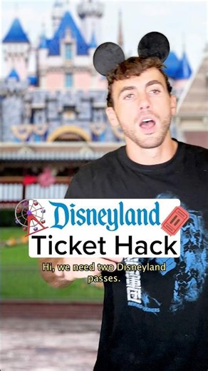 Posing as a child to get in for free is crazy work. 🤣 #skit #funny #comedy #disneyland #collab