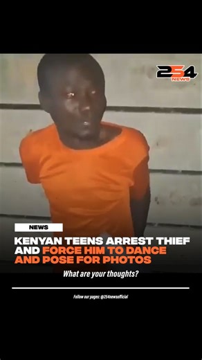 254 News on Instagram: "Teens Go Viral After Arresting Thief and Forcing Him to Dance and Pose for Photos."