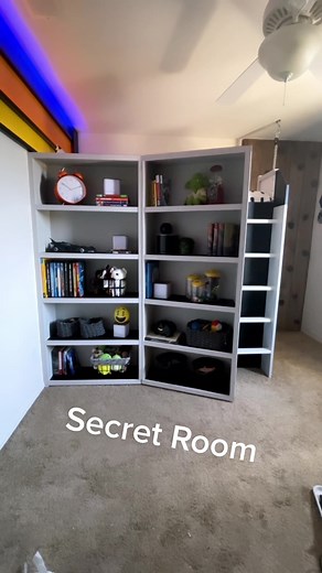 Discovering a Hidden Room Behind a Bookcase Door