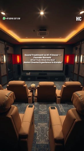 21K views · 214 reactions | Sound Treatment vs Hi-Fi Decor — Founder Reveals What Truly Gives the Best Home Cinema Experience in Kerala! #homeconnect #homecinema #hometheatresystem #hometheatre #acoustic #livingroomdesign #homeconnectcinemas #interiordecor | Home Connect Cinemas | Facebook