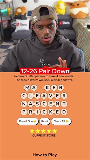 I’ve been slacking #wordletok #wordgames #connections #wordle #pairdown