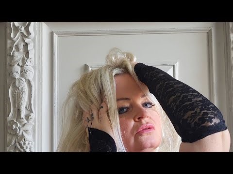 Gum Chewing & Hair Play | Relaxing Lace Glove Sounds for Sleep & Tingles ASMR !