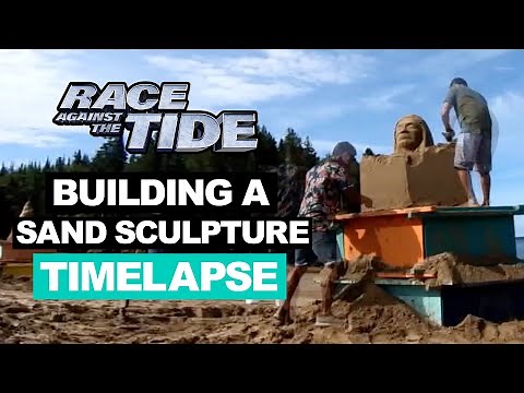 Timelapse: watch beautiful sand sculptures come to life in minutes | Race Against the Tide Season 2