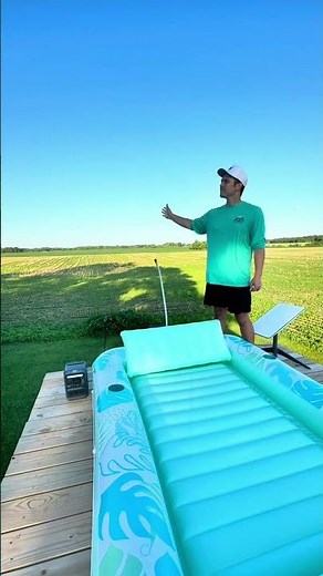 Off-Grid Luxury: Instant Tanning Pool Setup Anywhere! 🏖️⚡️