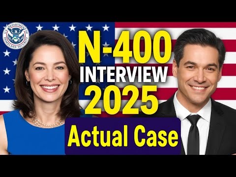 2025 New, Real Interview of U.S. citizenship, Full N-400 Naturalization Interview, Small talk #n400