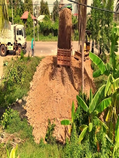 Powerful Work Scene!! Bulldozers in Water Zone Trucks Backing Up | Bulldozer Acitve