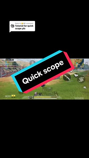 Replying to @🙂💀 Battle Royale tips and tricks @Call of Duty: Mobile How to quick scope with a shotgun Tab to hold ADS Shotgun hit reminder #codm #codmobile #codmobileclips #codmtips