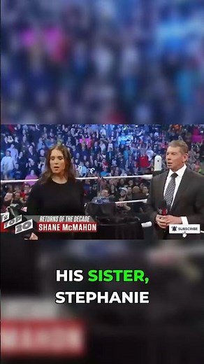 Shane McMahon's Electrifying WWE Return! #Shorts