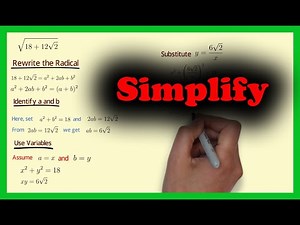 Simplify the complex radical √(18+12√2)