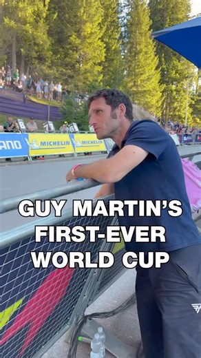 The perfect stop on a honeymoon road trip for @guymartinofficial and his family! 🚵 We were stoked to welcome the newly married Martins to have final lap bell duties for today’s UCI Cross-country Short Track World Cup in Lenzerheide! 🇨🇭 It’s safe to say @eviealicerichards had a few extra fans out there today! 💪 | WHOOP UCI Mountain Bike World Series