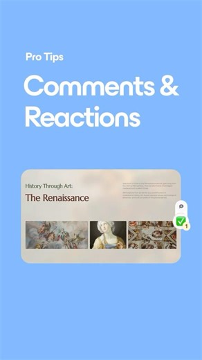 Gamma Pro Tip: Use Comments & Reactions for Feedback