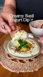 Basil & Yogurt Dip♥️